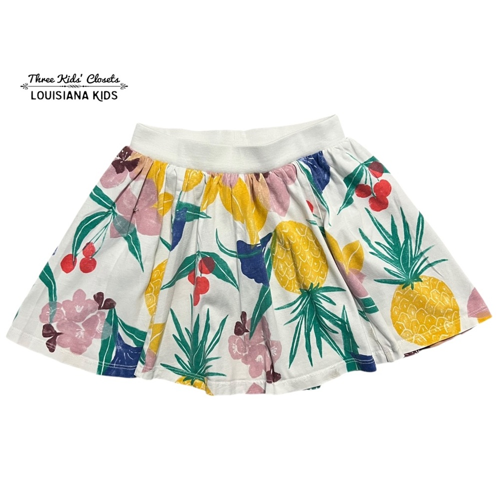 Tea Collection 4Y Tropical Pineapple Floral Skort Skirt